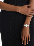 Silver Minimalist Bracelet Watch  Women