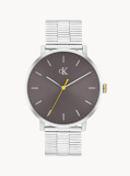 Grey Stainless Steel Bracelet Watch  Men
