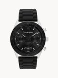 Black Silicone Bracelet Watch  Men