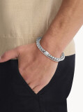 Silver Stainless Steel 2-Piece Bracelet Set  Men