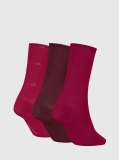 Red 3 Pack Classic Socks  Women