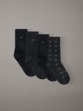Black 4 Pack Classic Socks  Women