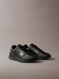 Μαύρο Δερμάτινα Chunky Dad Sneakers  Άνδρας