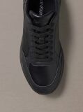 Μαύρο Δερμάτινα Chunky Dad Sneakers  Άνδρας