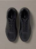 Μαύρο Δερμάτινα Chunky Dad Sneakers  Άνδρας