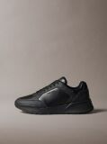 Μαύρο Δερμάτινα Chunky Dad Sneakers  Άνδρας