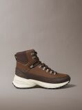 Brown Leather Hybrid Hike Runner Boots  Men