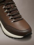Brown Leather Hybrid Hike Runner Boots  Men