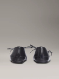 Black Leather Mary Jane Ballerinas  Women