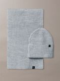 Grey Kids' Scarf & Beanie Set  Kids Unisex