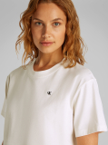 White Relaxed Back Logo T-shirt  Women