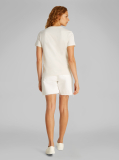 White Woven Label Regular T-Shirt  Women