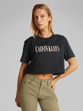 Μαύρο Varsity T-Shirt Σε Boxy Γραμμή  Γυναίκα