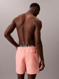 Pink Double Waistband Swim Shorts - Intense Power  Men