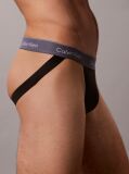 Μαύρο Σετ 3 Jock Straps - Icon Cotton Stretch  Άνδρας