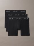 Μαύρο Σετ 3  Εφαρμοστά Μπόξερ - Icon Cotton Stretch  Άνδρας
