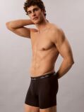 Μαύρο Σετ 3  Εφαρμοστά Μπόξερ - Icon Cotton Stretch  Άνδρας