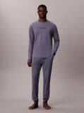 Grey Pure Cotton Long Sleeve Pyjama Set  Men