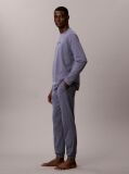Grey Pure Cotton Long Sleeve Pyjama Set  Men