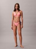 Pink Tie Side Bikini Bottoms - CK Monogram  Women