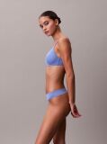 Blue Low Rise Thong - Icon Logo Lace  Women