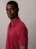 Κόκκινο Polo T-Shirt Από Βαμβάκι Πικέ  Άνδρας