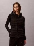 Black Ultra-Lightweight Belted Puffer Vest  Women