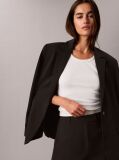 Black Soft Twill Classic Blazer  Women