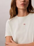 Πράσινο T-shirt Από Μαλακό Βαμβάκι Με Badge Λογότυπο  Γυναίκα