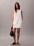 White Denim Shift Dress  Women