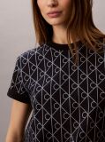 Μπλε T-Shirt Με Print Εμβλήματος Και Στρογγυλή Λαιμόκοψη  Γυναίκα
