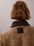 Καφέ Μπουφάν Aviator Από Συνθετικό Shearling  Γυναίκα