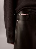 Black Faux Leather Mini Skirt  Women