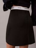 Black Milano Jersey Logo Tape Skirt  Women