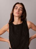 Black All-Over Logo Denim Mini Dress  Women