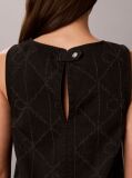 Black All-Over Logo Denim Mini Dress  Women