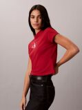 Red Monologo Baby Tee  Women