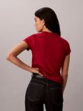 Red Monologo Baby Tee  Women