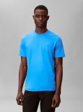 Μπλε Βαμβακερό T-shirt  Άνδρας