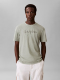 Πράσινο T-Shirt Με Κανονική Λαιμόκοψη Και Λογότυπο  Άνδρας