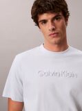 Λευκό T-Shirt Με Κανονική Λαιμόκοψη Και Λογότυπο  Άνδρας