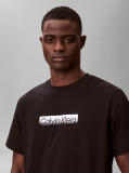 Μαύρο T-Shirt Με Κανονική Λαιμόκοψη Και Διαβαθμισμένο Λογότυπο  Άνδρας
