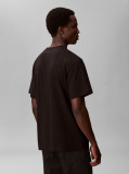 Μαύρο T-Shirt Με Κανονική Λαιμόκοψη Και Διαβαθμισμένο Λογότυπο  Άνδρας