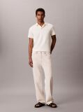 Yellow Slim Cotton Badge Polo Shirt  Men