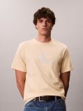 Yellow Monogram Logo T-Shirt  Men