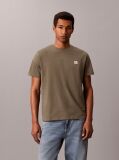 Green Cotton Badge T-shirt  Men