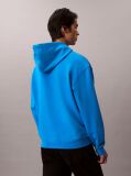 Μπλε Άνετο Hoodie Με Μονόγραμμα  Άνδρας
