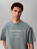 Γκρι T-Shirt Με Γραφικό Λογότυπο  Άνδρας