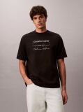 Μαύρο T-Shirt Με Γραφικό Λογότυπο  Άνδρας