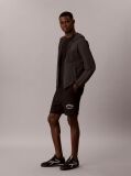 Μαύρο Βερμούδα Jogger Από Premium Terry  Άνδρας